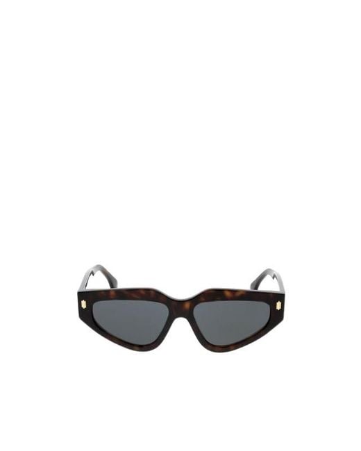 Fendi White Eyewear Cat-Eye Frame Sunglasses