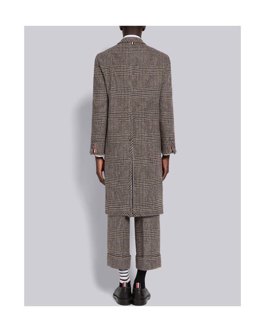 Thom Browne Brown Single Slit Coat for men