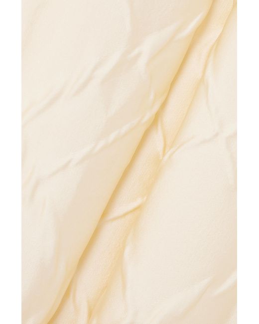 Emilia Wickstead White Pleated Seersucker Gown