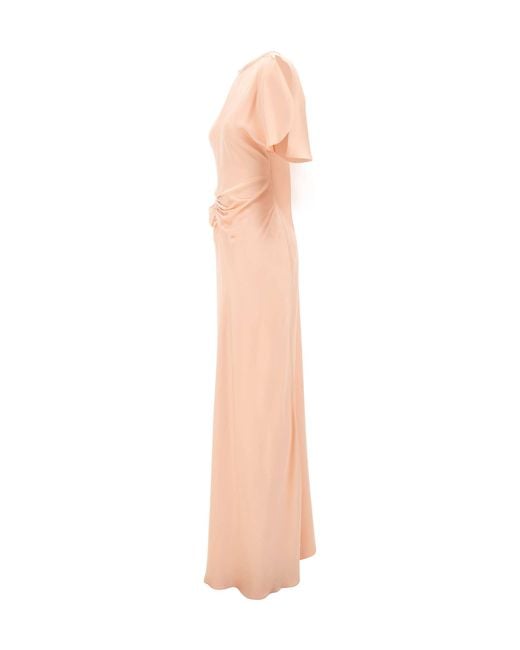 Victoria Beckham Multicolor Isabella Pleated Maxi Dress