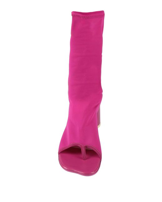 MM6 by Maison Margiela Pink Minimalist Flip-Flop Sandals