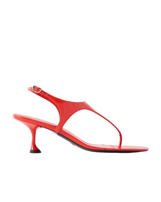 Proenza Schouler Red Leather High-Heeled Sandals