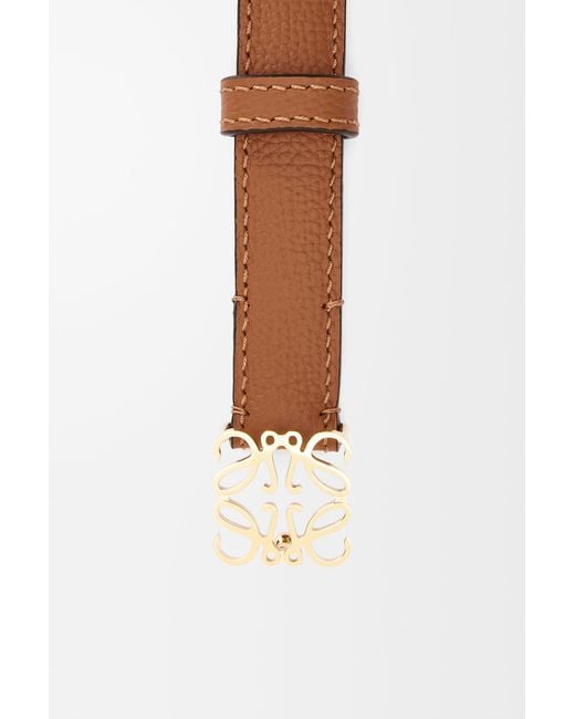 Loewe White Anagram Buckled Belt