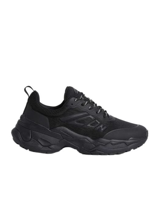 DSquared² Black Lace-Up Chunky Sneakers
