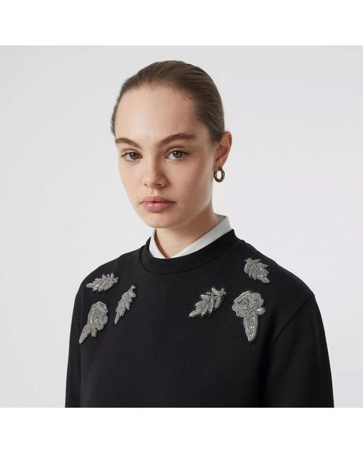 Burberry Black And Silk Pattern Sweater