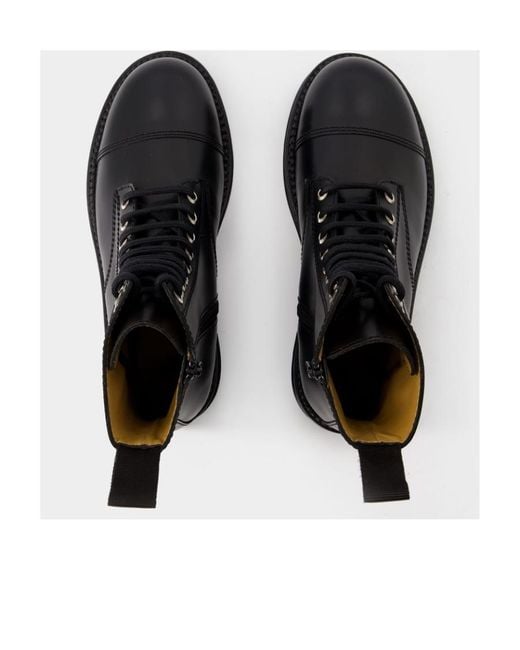 Toga Black Studded Lace-Up Boots