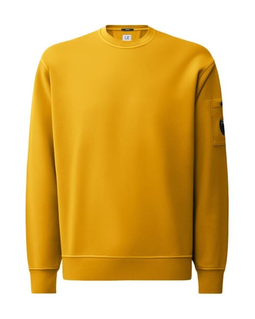 C P Company Yellow Long-Sleeve Sweatshirt for men