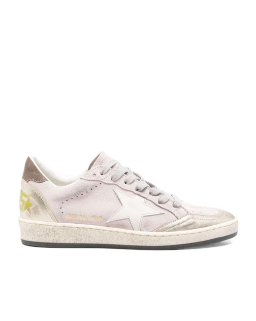 Golden Goose Deluxe Brand White Ballstar Low-Top Sneakers