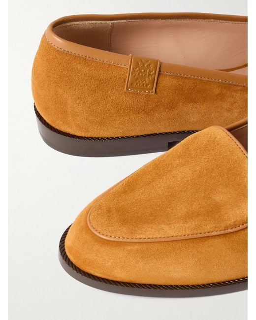 Bally Brown Apricot Toe Suede Shoes