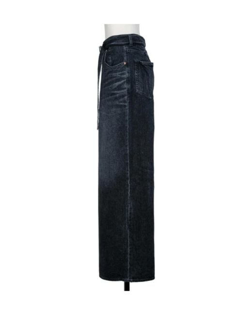 Sacai Blue Wide Leg Jeans