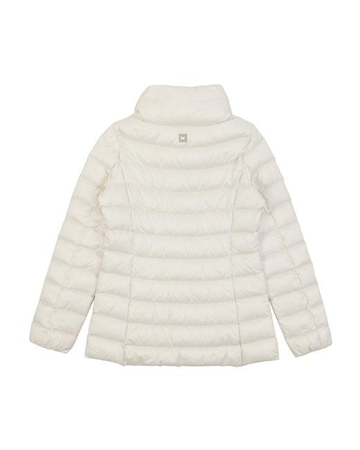 Weekend by Maxmara White Long-Sleeved Down Jacket