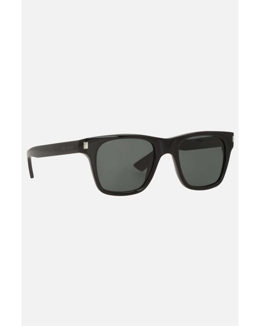 Saint Laurent Gray Eyewear Square Frame Sunglasses for men