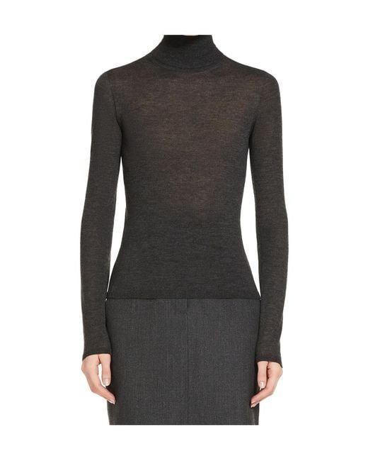 Max Mara Black Adda Turtleneck Long-Sleeved Jumper