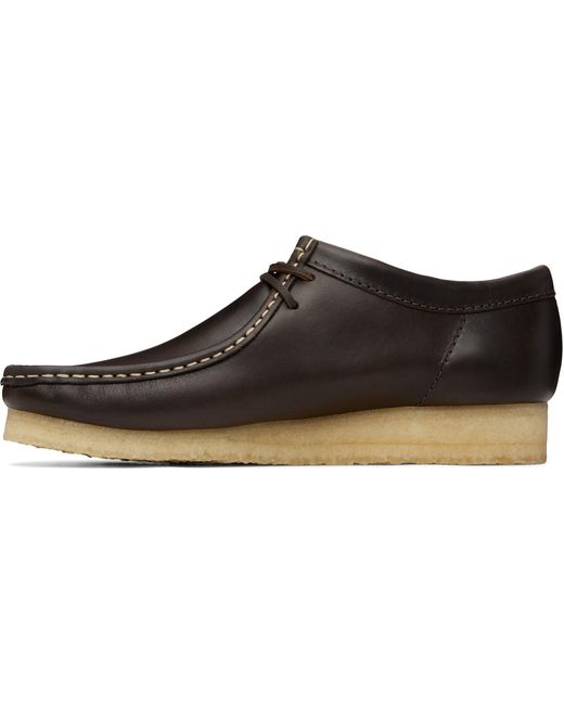 Clarks Brown Wallabee Derby Shoes for men