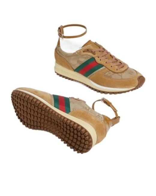 Gucci Brown Re-Motion Lace-Up Sneakers