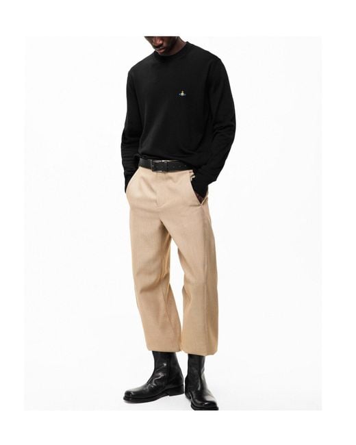 Vivienne Westwood Black Crew Neck Jumper for men