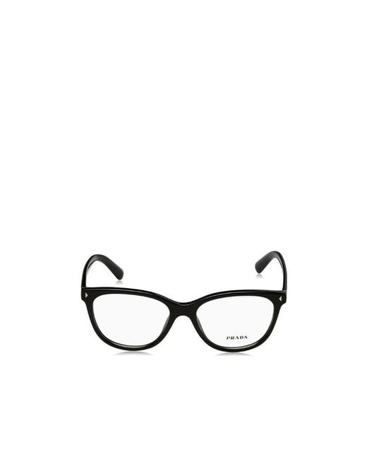 Prada White Logo Flat Mirror
