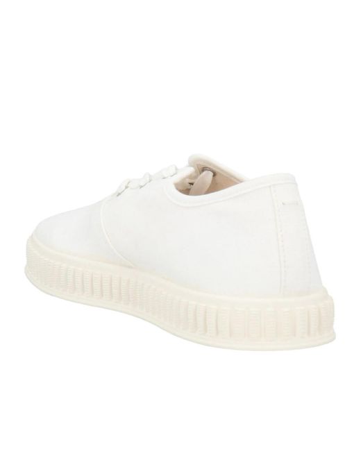 Maison Margiela White Solid Color Canvas Shoes