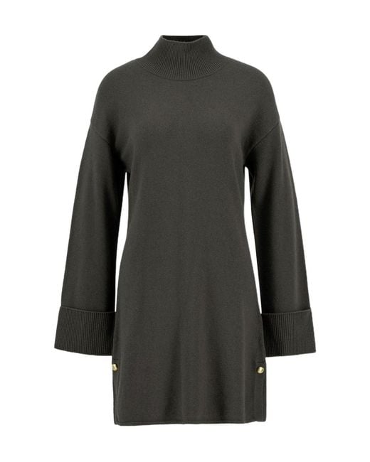 Barbour Black Lana Knitted Mini Dress