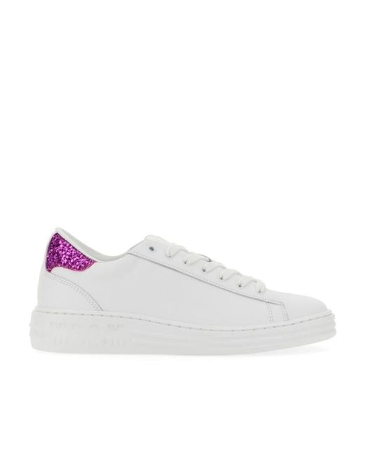 MSGM White Logo Printed Low-Top Sneakers