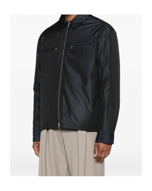 Jil Sander Black Padded Shirt Jacket for men