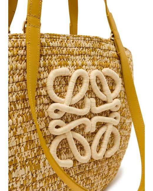 Loewe Metallic X Paula S Ibiza Eclipse Melange Medium Raffia Bag
