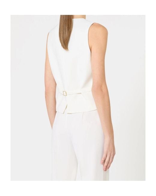 Max Mara White Studio Madia V-Neck Gilet