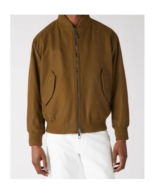 Loro Piana Green Zipped Bomber Jacket for men