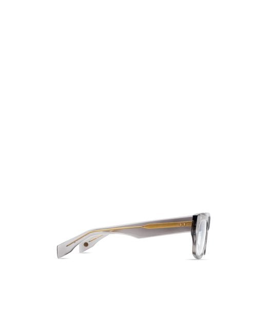 Dita Eyewear White Rectangular Flat Mirror for men