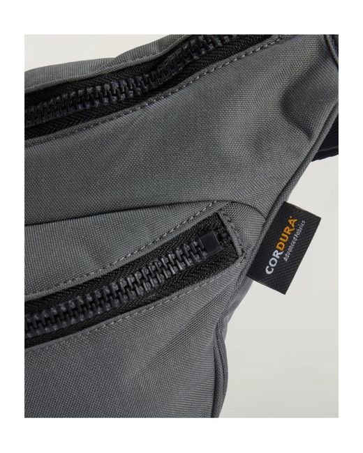 Y-3 Gray Staple Fanny Pack for men