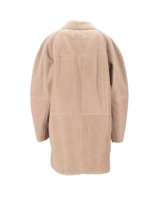 Isabel Marant Natural Berthie Single Breasted Coat