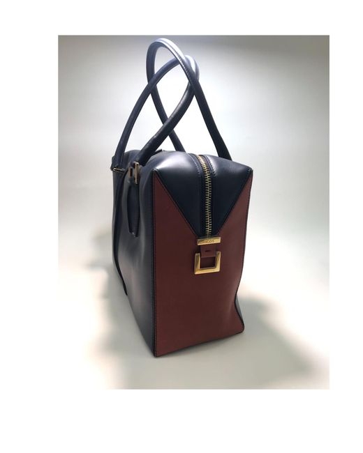 Tod's Blue Zippered Handbag