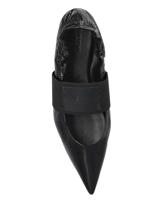 Givenchy Black Crush Pointed-Toe Ballet Flats