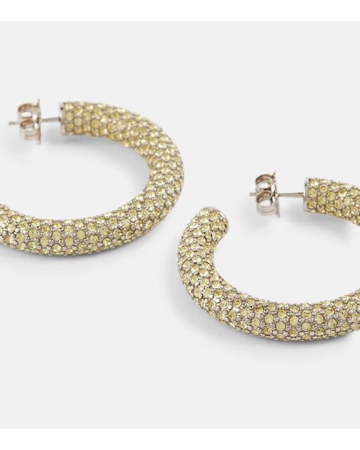 AMINA MUADDI White Cameron Medium Earrings