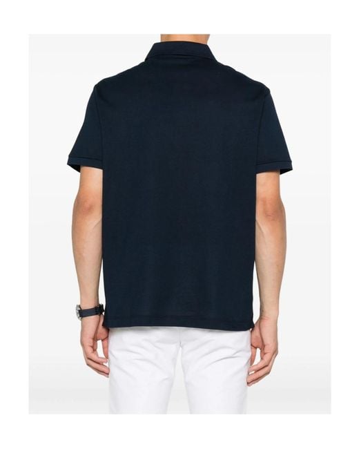 Paul & Shark Black Embroidered Polo Shirt for men