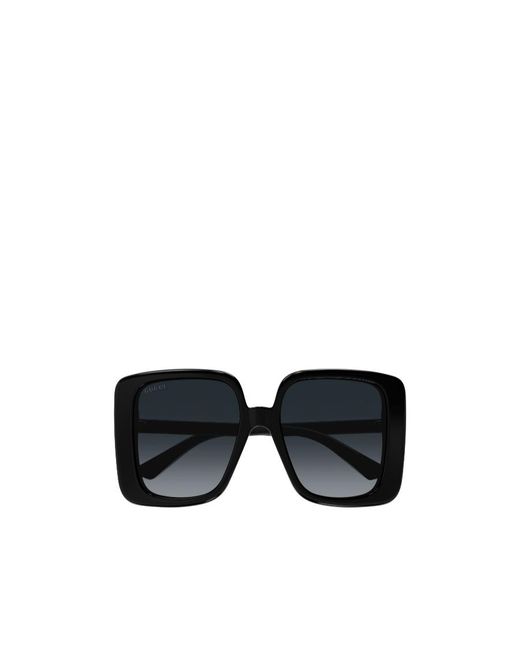 Gucci Black Square Oversize-Frame Sunglasses