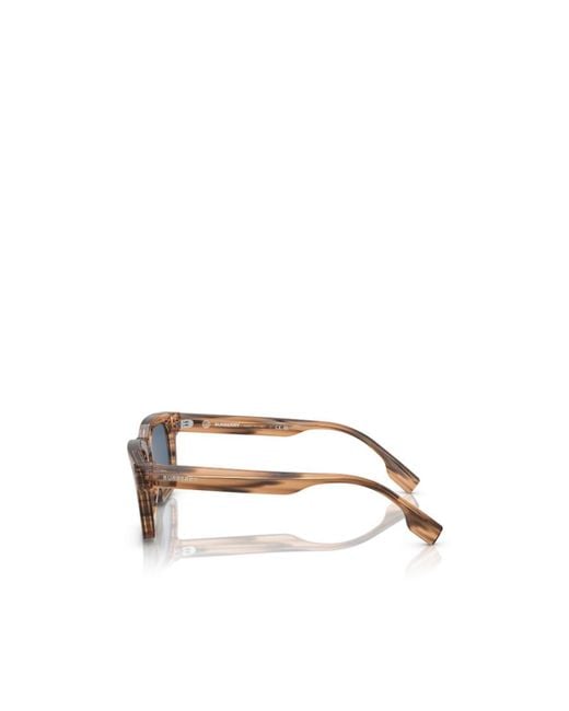 Burberry Blue Sunglasses With Rectangular Frames for men