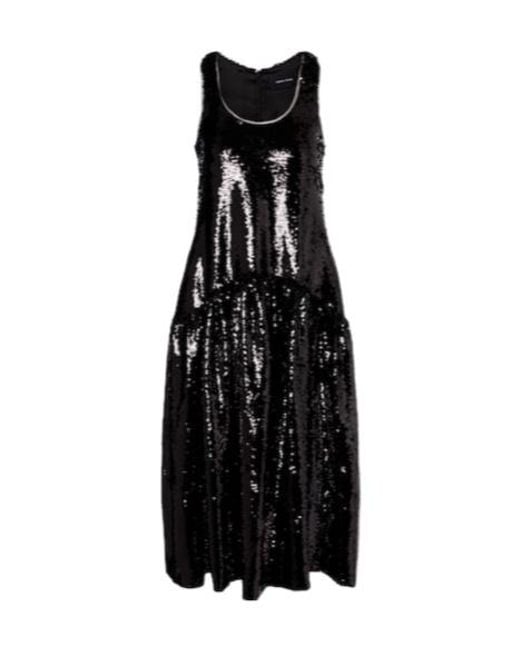 Simone Rocha Black Sequined Cocktail Dress