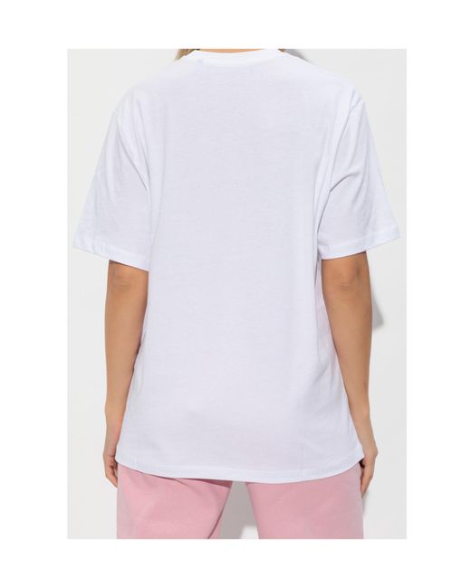ROTATE BIRGER CHRISTENSEN White Logo-Print T-Shirt