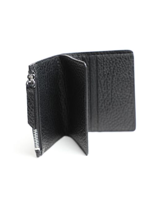 Maison Margiela Gray Logo Detailed Zipped Wallet for men