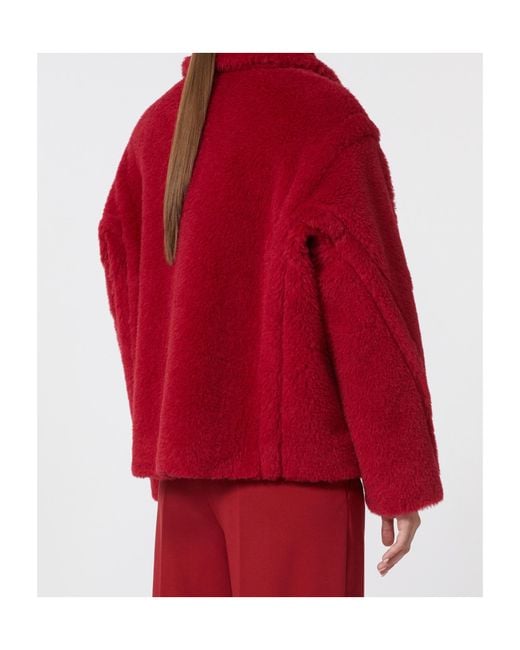 Max Mara Red Tritone Long-Sleeved Jacket