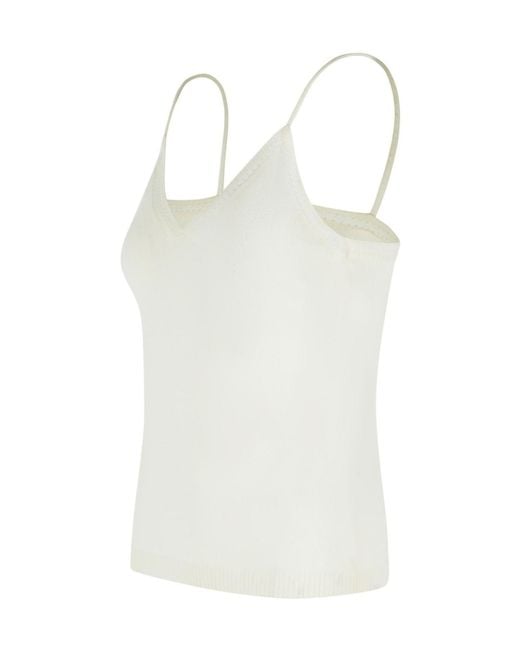 Lisa Yang White Nala Tank Top