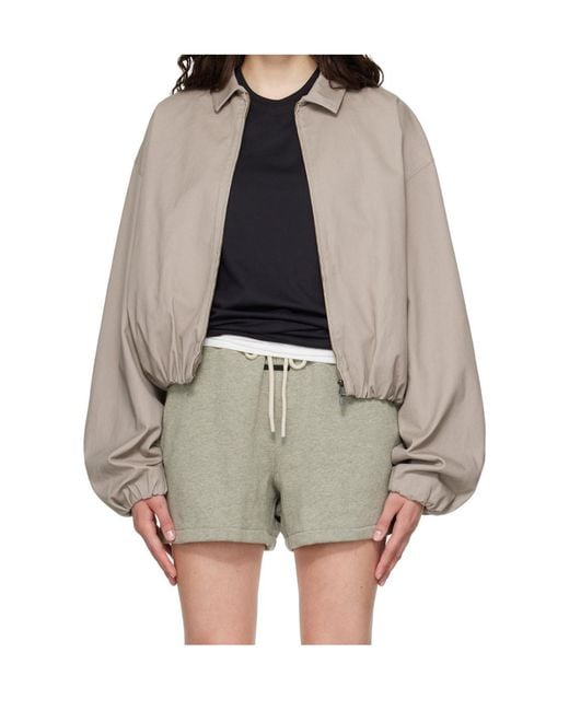 Fear Of God Brown Full Zip Work Jacket