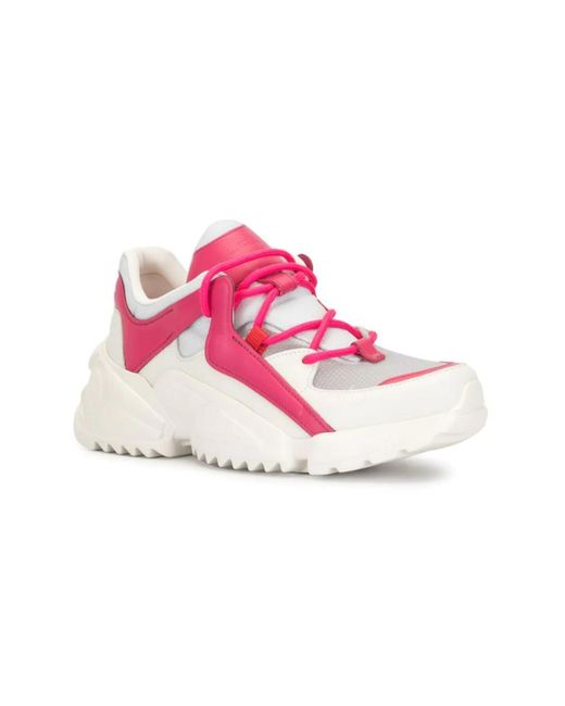 Ferragamo Pink Logo Casual Sneakers