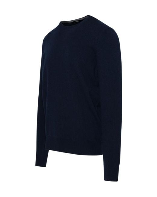 Gran Sasso Blue Long Sleeve Crewneck Jumper for men