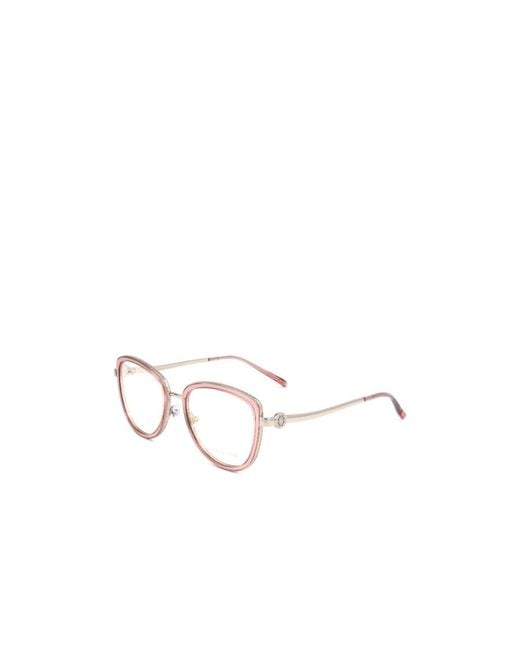 Elie Saab White Cat-Eye Frame Glasses