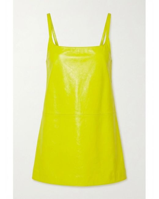Gucci Yellow Flared Mini Dress