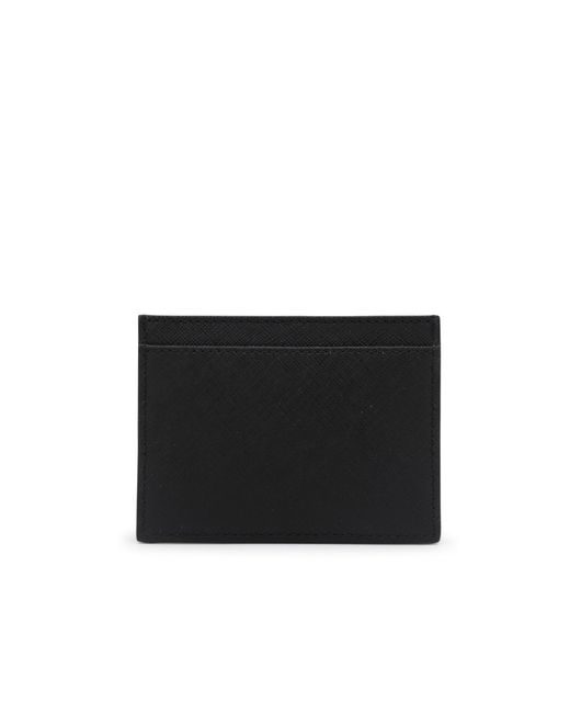 Vivienne Westwood Black Logo Plaque Card Holder