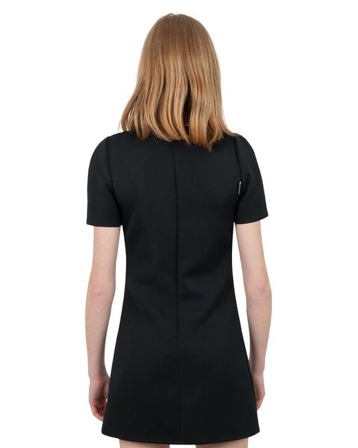 Courreges Black Logo Dress