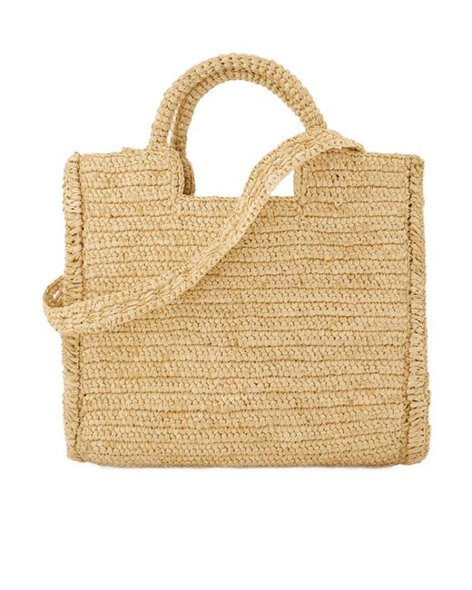 Vanessa Bruno Metallic Small Woven Basket Bag